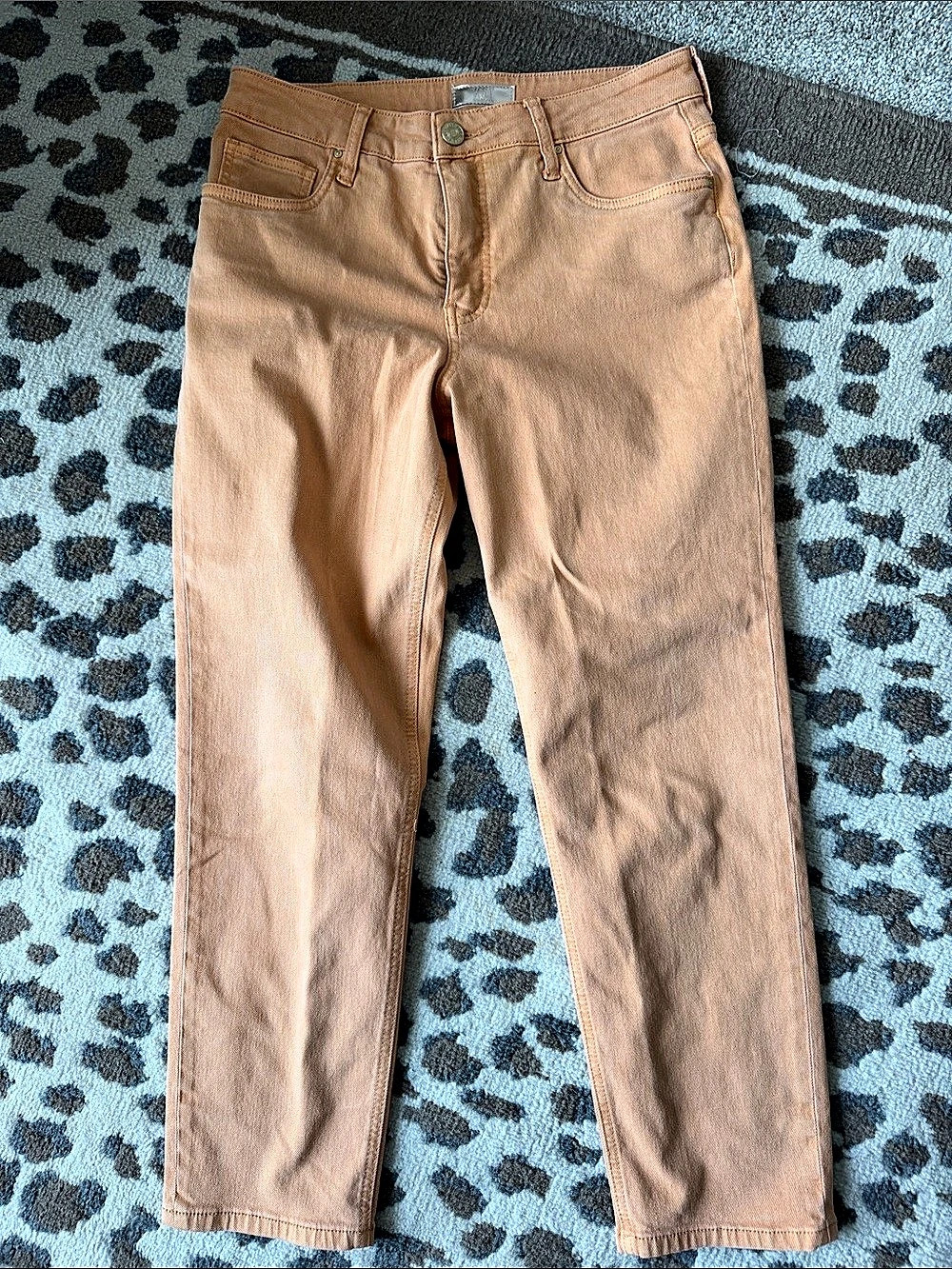 Kut from the Kloth Rachel Fab Ab Mom Jean Skinny Jeans apricot color size 8